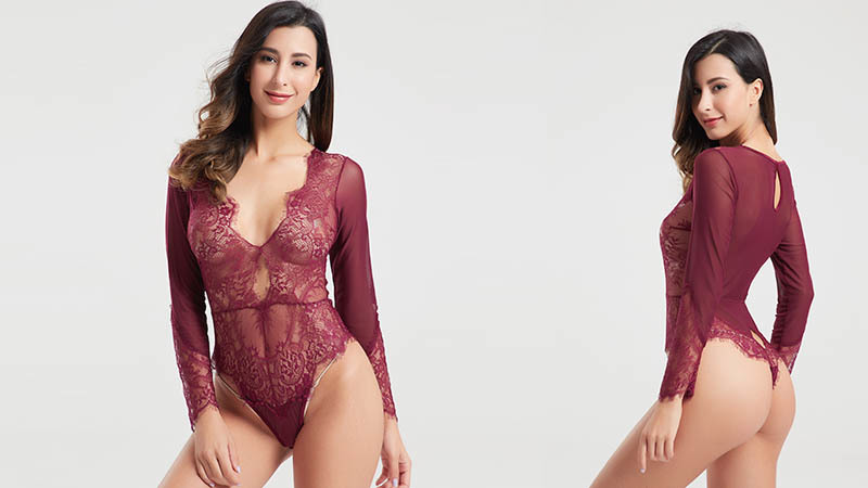 sexy bodysuits women transparent for hotel Besung
