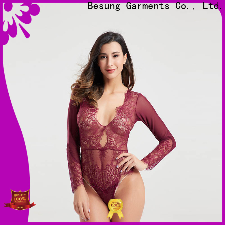 Besung lace strappy bodysuit for wholesale for hotel