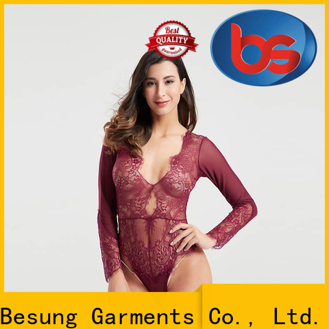 Besung back teddy clothing bodysuit for women