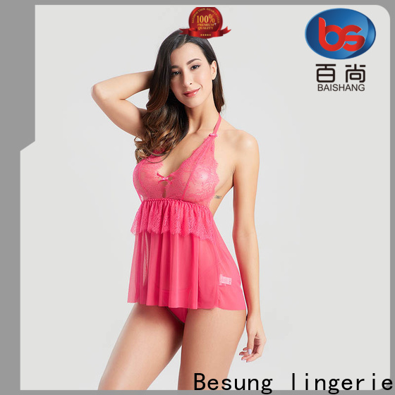 Besung backless lingerie romper factory for women