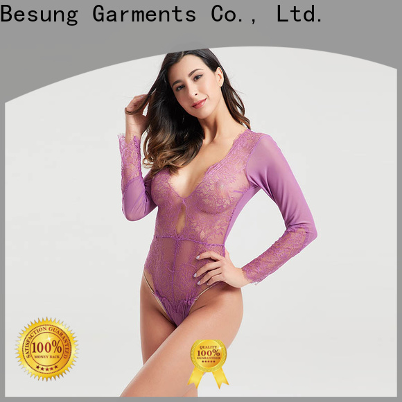 Besung hot-selling plus size black bodysuit wholesale for wife