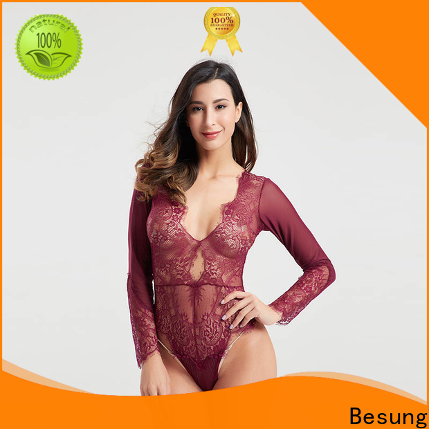 Besung purple womens lace bodysuits inquire now for home