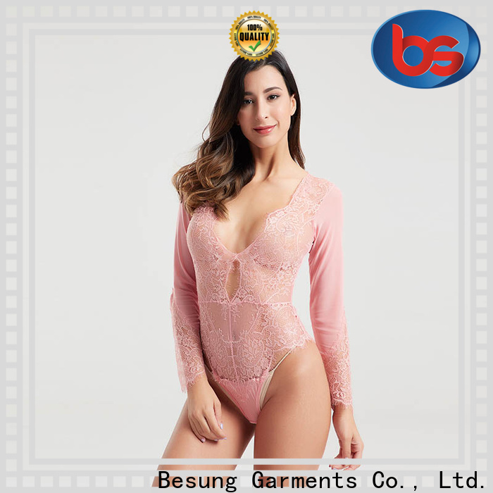 Besung hot-sale black bodysuit outfit free design for lover