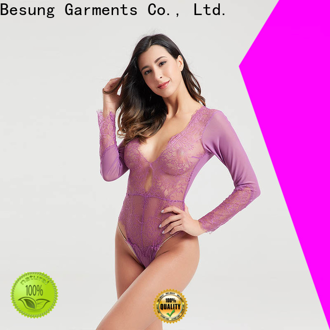 Besung purple female bodysuit free design for lover