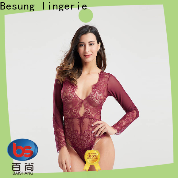 Besung fine-quality nude lace bodysuit lingerie for lover