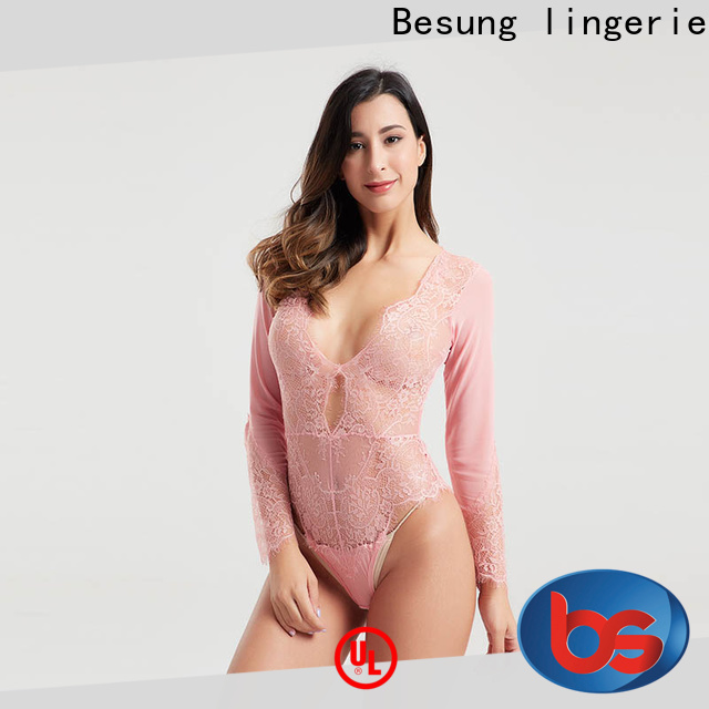 Besung shaped black bodysuit outfit lingerie for wife