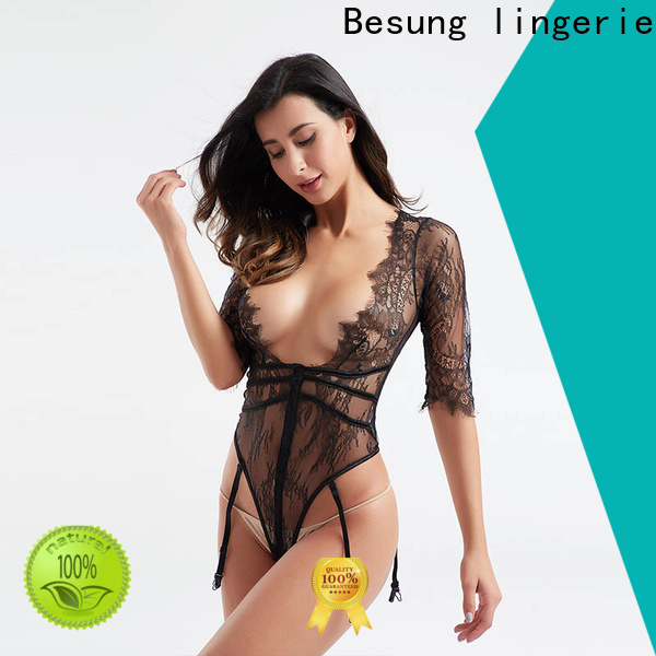 Besung bodysuit blue lace bodysuit factory for women