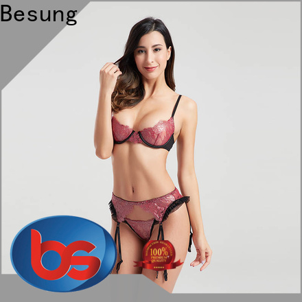 Besung low cost satin lingerie from manufacturer for home