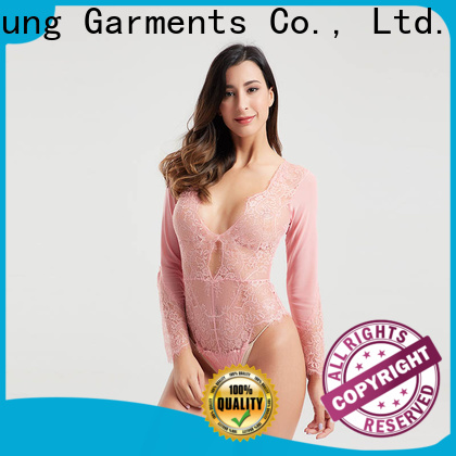 Besung back hot pink bodysuit from manufacturer for women