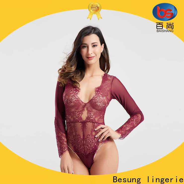 Besung low price hot pink bodysuit wholesale for hotel