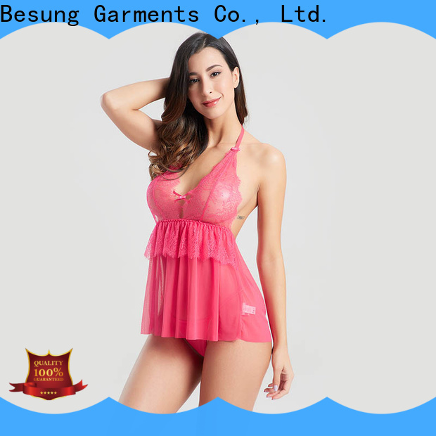 Besung out black lace body for wholesale for lover