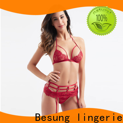 Besung buckle satin lingerie free design for wife
