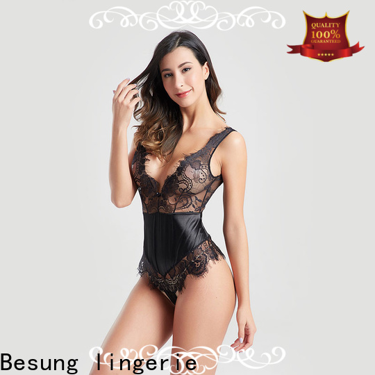 Besung hot-sale black lace body production for wife