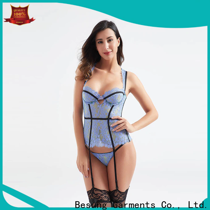 Besung lace plus size bustier factory price for wife
