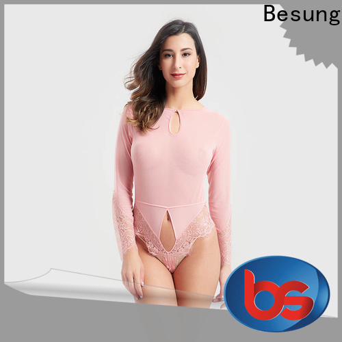 Besung backless white lingerie bodysuit factory for home