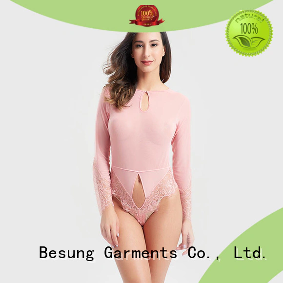 Besung satin tan bodysuit production for home