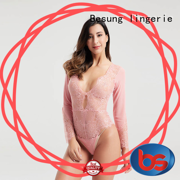 Besung hollow strapless bodysuit from manufacturer for home