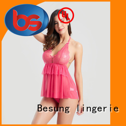 Besung eyelash blue lace bodysuit wholesale for wife