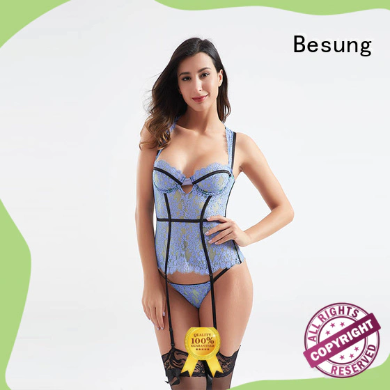 Besung exquisite lace corset at discount for lover