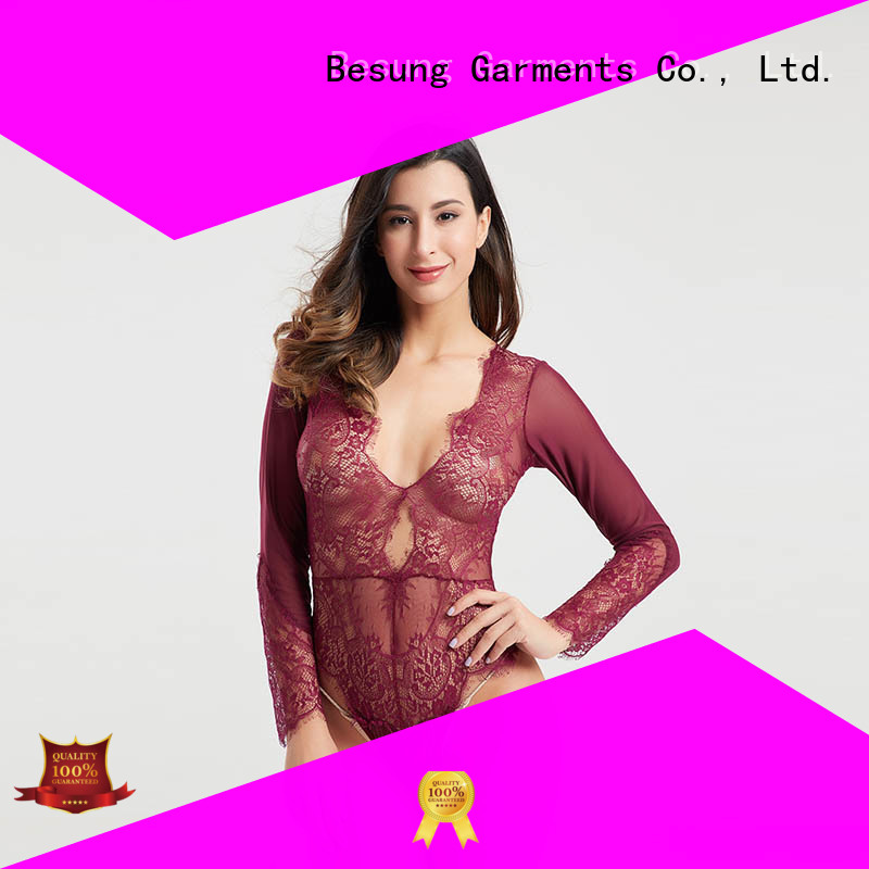 Besung simple design teddy underwear from manufacturer for women