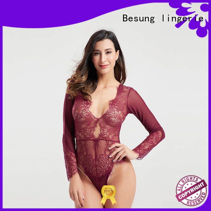 Besung low price blue lace bodysuit check now for women