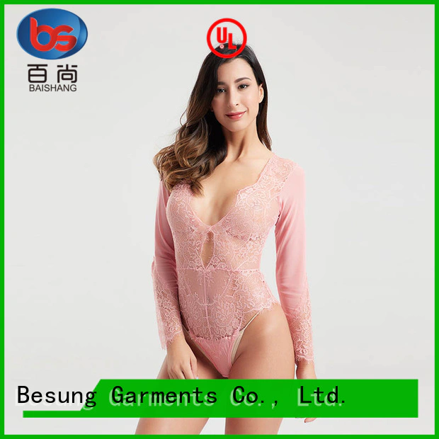 low price sexy lace bodysuit production for women