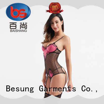 Besung satin strappy bodysuit free design for home
