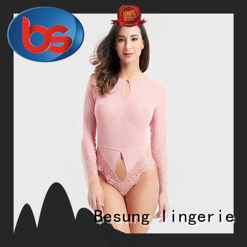 Besung new-arrival nude lace bodysuit from manufacturer for lover