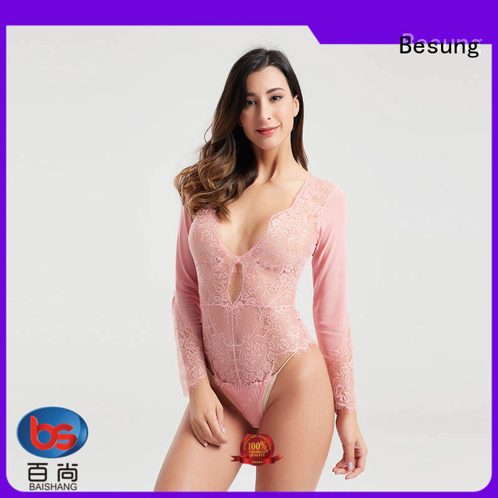 Besung purple plus size lace bodysuit check now for home