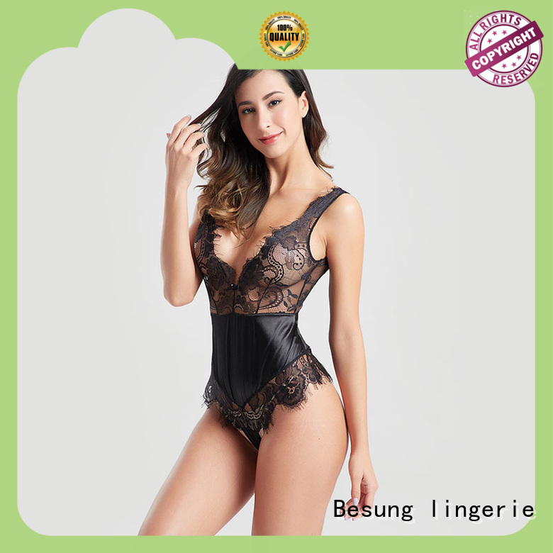sleeve red lace bodysuit production for women Besung