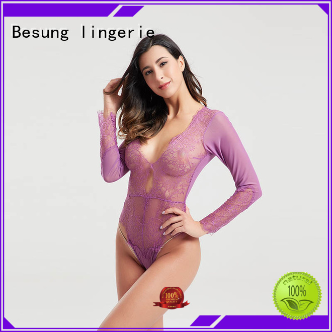 satin lace thong bodysuit newest for women Besung